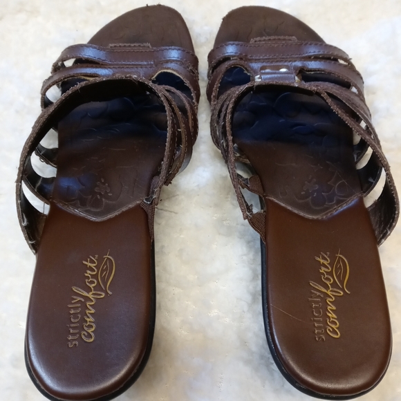 Strictly Comfort Boho Brown Slid-ons - Picture 2 of 7